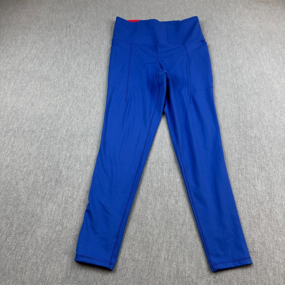 Danskin Leggings Women Medium Blue Lightweight High Rise Athletic Running NWT